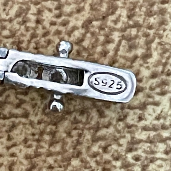 11.5tcw Tennis Bracelet - solid Sterling Silver 925 - Picture 8 of 11